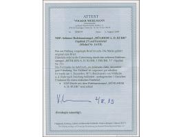 "MÜHLHEIM A.D. RUHR 3.DECBR.71 (Spalink 27) klar auf Norddeutscher Postbezirk 1 Gr. gezähnt auf komplettem Faltbrief nach Dui