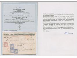 “SOLINGEN 31.AUG.72” (Spalink 34-3) mehrfach recht klar auf kleiner Schild 1 Gr. karmin sowie senkrechtem Paar und Einzelmark