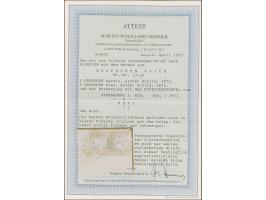 “STRASSBURG i. ELS. 4.MÄRZ.73” (Spalink 36-1) zweimal klar auf großer Schild 1 Gr. karmin und 2 Gr. grauultramarin auf Briefk