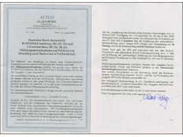 “STRASSBURG i. ELS. 25.MARZ.75” (Spalink 36-1N) zweimal klar auf großer Schild 2 Gr. grauultramarin und 10 Pfge mattrosa als 