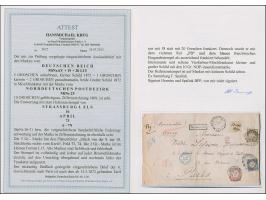 “STRASSBURG i. ELS 16.APRIL.73” (Spalink 36-3) recht klar mehrfach auf kleiner Schild 5 Gr. im kleinen Format mit Plattenfehl