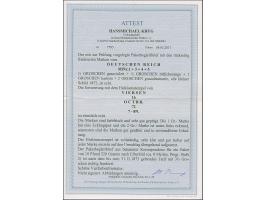 “VIERSEN 16.OCTBR.72” (Spalink 39) viermal sehr klar auf kleiner Schild ¼ Gr. grauviolett, ½ Gr. rötlichorange, 1 Gr. karmin 