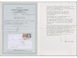 “ZABERN i. ELS. 2.JUNI.75” (Spalink 41) zweimal klar auf großer Schild 2 Gr. grauultramarin mit Plattenfehler “heller Fleck i