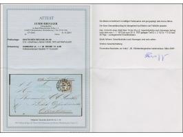 “HAMBURG I.A. 20.DECBR.72” (Spalink 17-1) sehr klar auf kleiner Schild 5 Gr. ockerbraun als tarifgerechte Einzelfrankatur auf