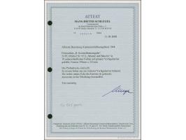 1946, Arbeiter 24 Pfg. als gezähnter Probedruck, 19 Stück in unterschiedlichen, teils später für andere Wertstufen benutzten 