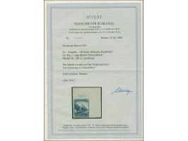 1935, 100 Jahre Deutsche Eisenbahn 25 Pfg. ungezähnt aus der rechten oberen Bogenecke, postfrisch, in tadelloser Erhaltung. D