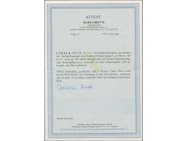 4 Sch. grün, farbfrisch und voll- bis breitrandig, mit Srichstempel und übergehendem DKr. “LUEBECK 20/6” auf kleinem Briefkuv