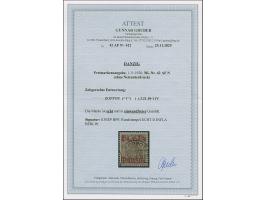 1¼ M. auf 3 Pfg. ohne Netzuntdruck, mit zeitgerechter Entwertung “ZOPPOT (*f*)…3.21”, in einwandfreier Erhaltung, sign. Kniep