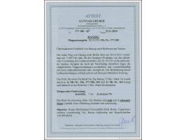 Flugpost 250000 M. - 5 Mio. auf 50.000 M. komplett je mit Stempel “DANZIG *1t 21.10.23” mit Zufrankatur auf überfrankiertem L