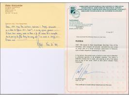 10 kopeck brown &amp; blue, good to large margins, tied by pen cross to envelope (one backflap notcomplete) to Moscow. The st