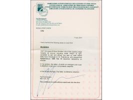 ARKHANGELSK: 10 kopeck brown &amp; blue, large margined copy from the lower right sheet corner, tied by pencross to letter sh