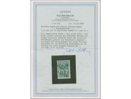 1942, Hakenkreuz 6mm: 1,50 Rbl. auf 20 K., mit markantem Aufdruckfehler “fehlende Datumszeile”, sauber ungebraucht, tadellos,