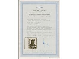 1942, Hakenkreuz 4mm: 1,50 Rbl. auf 10 K., linkes Seitenrandstück, postfrisch, tadellos, eine sehr seltene Marke, sign. Dr. W