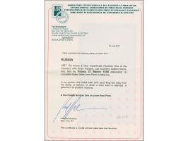 PERM: 10 kopeck brown &amp; blue, slightly touched at lower left, otherwise good even margins, tied by clear strike of pre-ph