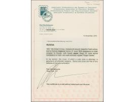 PERNAU (Estonia): 10 kopeck brown and blue, good to large margins, tied by clear boxed "PERNOV 20 MAI 1858" to lettersheet (2