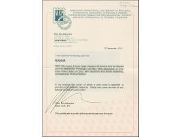 POLANGEN (Lithuania): 10 kopeck brown and blue, ample to mostly large margins, tied by clear boxed "POLANGEN 20 MAI 1858" to 