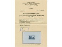 1939, Industriewerke Mährisch-Ostrau 4K. schwärzlichblau, Einzelabzug in von der endgültigen Ausgabe etwas abweichendem Forma