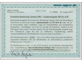 1941, 30 K. im waagerechten Dreierstreifen mit waagerechtem statt senkrecht verlaufendem Aufdruck, dieser etwas verschobene d