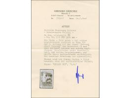 1941, Sondermarken, 2. Auflage: Majakowski 80 K. ultramarin, mit kopfstehendem Aufdruck in Type IIIb, zusätzlich sind drei we