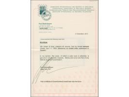 VOLSK: 10 kopeck brown &amp; blue, good to large margins, tied by boxed handstamp to entire letter to Saratov. The stamp just