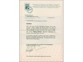 FRAUENBURG (Latvia): 10 kopeck brown &amp; blue, clear at base, otherwise good to large margins, used with pen cross on lette