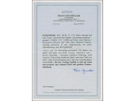 1/15 Th. auf rosa, Type I mit blauem Rahmenstempel “VAREL 15.1.(58)” auf komplettem Faltbrief via Hamburg nach Rantzsau (Herz