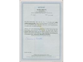 ⅓ Gr. gelblichgrün im senkrechten Dreierstreifen, allseits voll- bis breitrandig geschnitten, mehrfach mit klarem DKr. “OLDEN