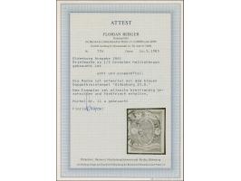 ½ Gr. braunorange, farbfrisch und allseits voll- bis breitrandig mit blauem DKr. “OLDENBURG 25.8”, in einwandfreier Erhaltung