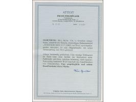 ½ Gr. orangebraun mit blauem Rahmenstempel “HOHENKIRCHEN 23.2.” als tarifgerechte Einzelfrankatur auf komplettem Faltbrief al