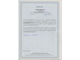 2 Gr. ultramarin mit Durchstich 11¾ und klarem, blauen DKr. “OLDENBURG 7.4.” als tarifgerechte Einzelfrankatur auf R-Briefhül