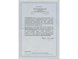 1 Gr. Umschlag 1 Gr. rosa mit tarifgerechter Zufrankatur 2 Gr. lebhaftgrauultramarin mit Durchstich 11¾ und mit blauem, überg