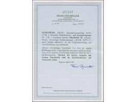 1863/67, Umschlag 2 Gr. blaßultramarin mit tarifgerechter Zufrankatur Ausgabe 1862 1 Gr. karmin mit Durchstich 10, jeweils mi