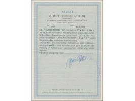 Friedensdruck 5 M. gelblichrot quarzend, senkrechter 8er-Block, sauber entwertet "UNTERTÜRKHEIM 13 SEP 11". Einwandfrei. Foto