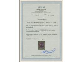 Hitler-Provisorium 1 Mrd. auf 100 M. violettpurpur, gestempelt, tadellos, sign. Infla und Peschl, &nbsp;Fotoattest Tworek BPP