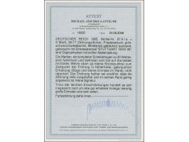 Friedensdruck 5 M., Mittelstück gelblichrot quarzend, kompletter Bogen mit allen Bogenrändern, sauber gestempelt "STUTTGART 1