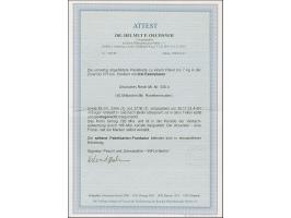 Korbdeckel 50 Mrd. M. im waagerechten Paar und Einzelmarke sowie senkrechter Dreierstreifen 5 Mrd. auf 10 Mio. Mark gezähnt u