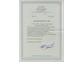 5 Mrd. auf 10 Mio. M. durchstochen im Viererblock mit Stempel “NEDLITZ 28.11.24” (Fehleinstellung, richtig 1923) als tarifger