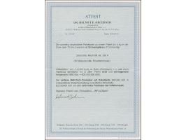 Korbdeckel 50 Mrd. M. gezähnt im angetrennten 8er-Block, Viererblock und senkrechten Viererstreifen jeweils mit Stempel “ROHR