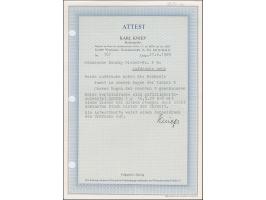 1920, Bogenförmiger Aufdruck auf Germania 30 auf 7½ Pfg., Doppelkarte, der Antwortteil mit klarem Doppeldruck der Urkarte, sa