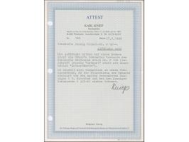 1920, Bogenförmiger Aufdruck auf Germania 30 auf 10 Pfg., mit abweichender Ur-Doppelganzsachenkarte Deutsches Reich P108, ung