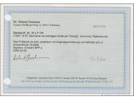 1920, Kleiner Innendienst 10 Pfg. karminrot, Oberrandstück, postfrisch, tadellos, sign. Erdwien BPP sowie Befund Oechsner BPP