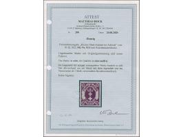 1922, Kleines Staatswappen 75 Pfg. mit Rosettenunterdruck, sauber ungebraucht, tadellos. Der Rosettenunterdruck kommt eigentl