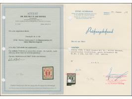 1922, Staatswappen 6 Mark rotkarmin mit Wasserzeichen 3Y “kleine Maschen liegend”, ungebraucht, tadellos, u.a. sign. H&amp;G 