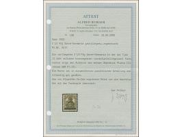 1920, Germania 2½ Pfennig bronzegrau, Aufdrucktype II, farbfrisch und gut gezähnt, postfrisch, tadellos. Eine sehr seltene Ma