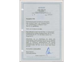 1920, Germania 2 Pfennig dunkelblaugrau, abweichende Urmarke mit schraffiertem Hintergrund, farbfrisch und gut gezähnt, postf