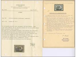 Nicht ausgegeben: 3 Mark schwarzviolettgrau, farbfrisch und gut gezähnt, sauber ungebraucht, tadellos. Lediglich ein Bogen zu