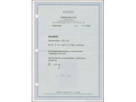 1923, 25 Cent im senkrechten Typenpaar Type II/Type I, postfrisch, tadellos, Fotoattest Ney BPP (2000)