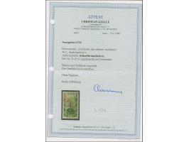 1927, 30 Centimes mit lebhaftbräunlichrotem Aufdruck, sauber ungebraucht, tadellos, eine seltene Marke, unsigniert mit Fotoat