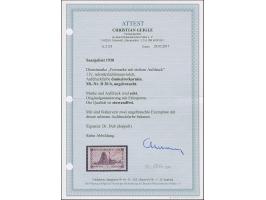 1 Franc mit dunkelrotkarminem Aufdruck, sauber ungebraucht, tadellos. Eine der großen ungebraucht-Seltenheiten, ProFi hat led