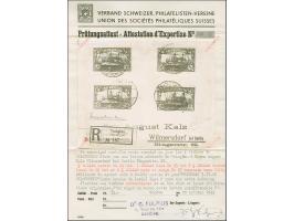 1905, Kaiseryacht ½-1 Dollar und 2½ Dollar. mit Zähnungslöcher 25:16 und Randstück 1½ Dollar mit Zähnungslöcher 26:17, jeweil